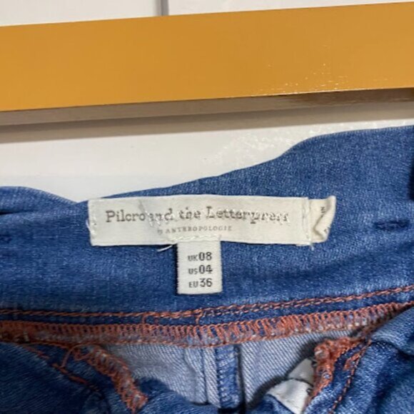 Pilcro and the Letterpress Denim Culottes Women's Wide-leg Cropped Size 4 - Picture 7 of 8